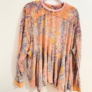 Free People Making Circles Paisley Top